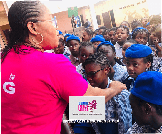 Leader speaking to children